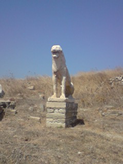 Statue, Delos, Cyclades islands