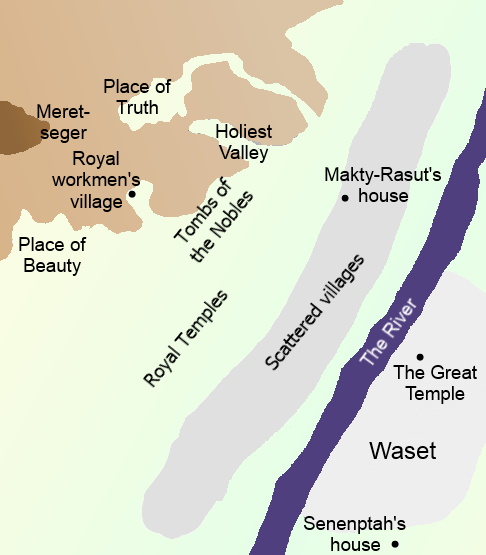 The area around Waset